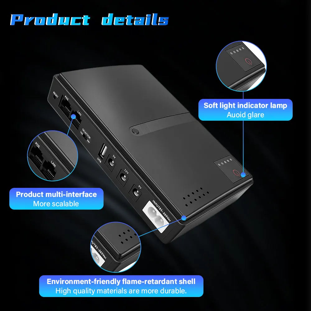 Mini Router UPS - Batteries Not Included