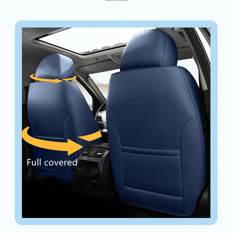Універсальні чохли на автокрісла – комплект повного покриття з нубукової шкіри Nappa