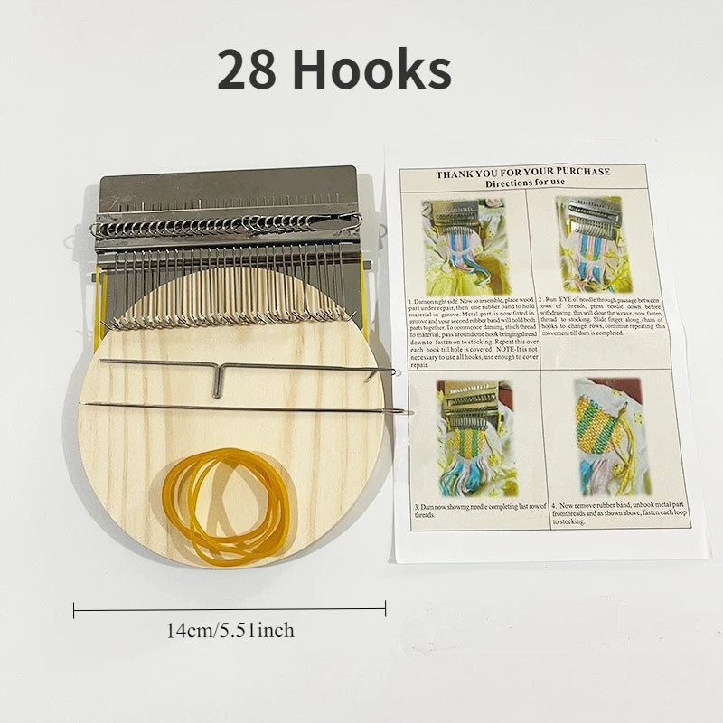 Mini Darning and Weaving Loom - Hook Options