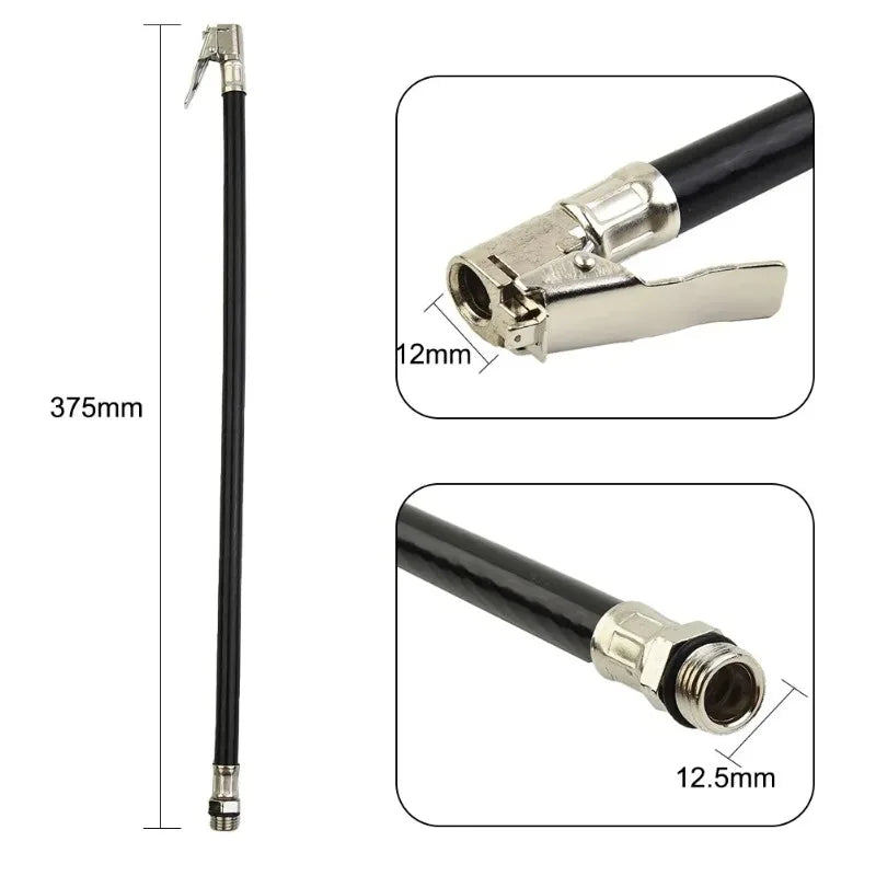 Tyre Inflation Hose with Pressure Gauge