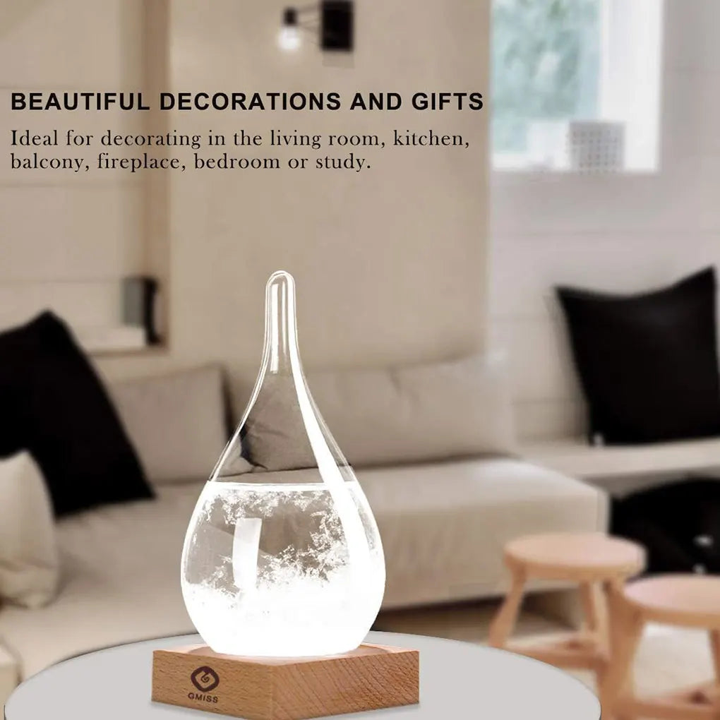 Ornament de birou din sticla Droplet Storm - 12 x 6 cm