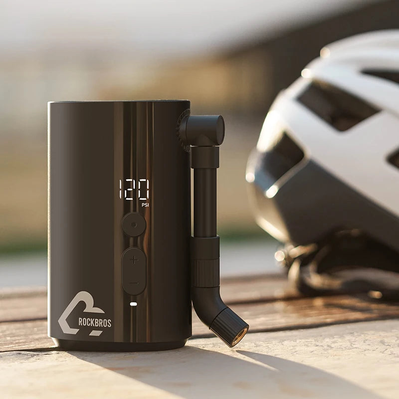 Tragbare elektrische Fahrradpumpe 150 PSI Mini-Inflator mit digitaler Anzeige