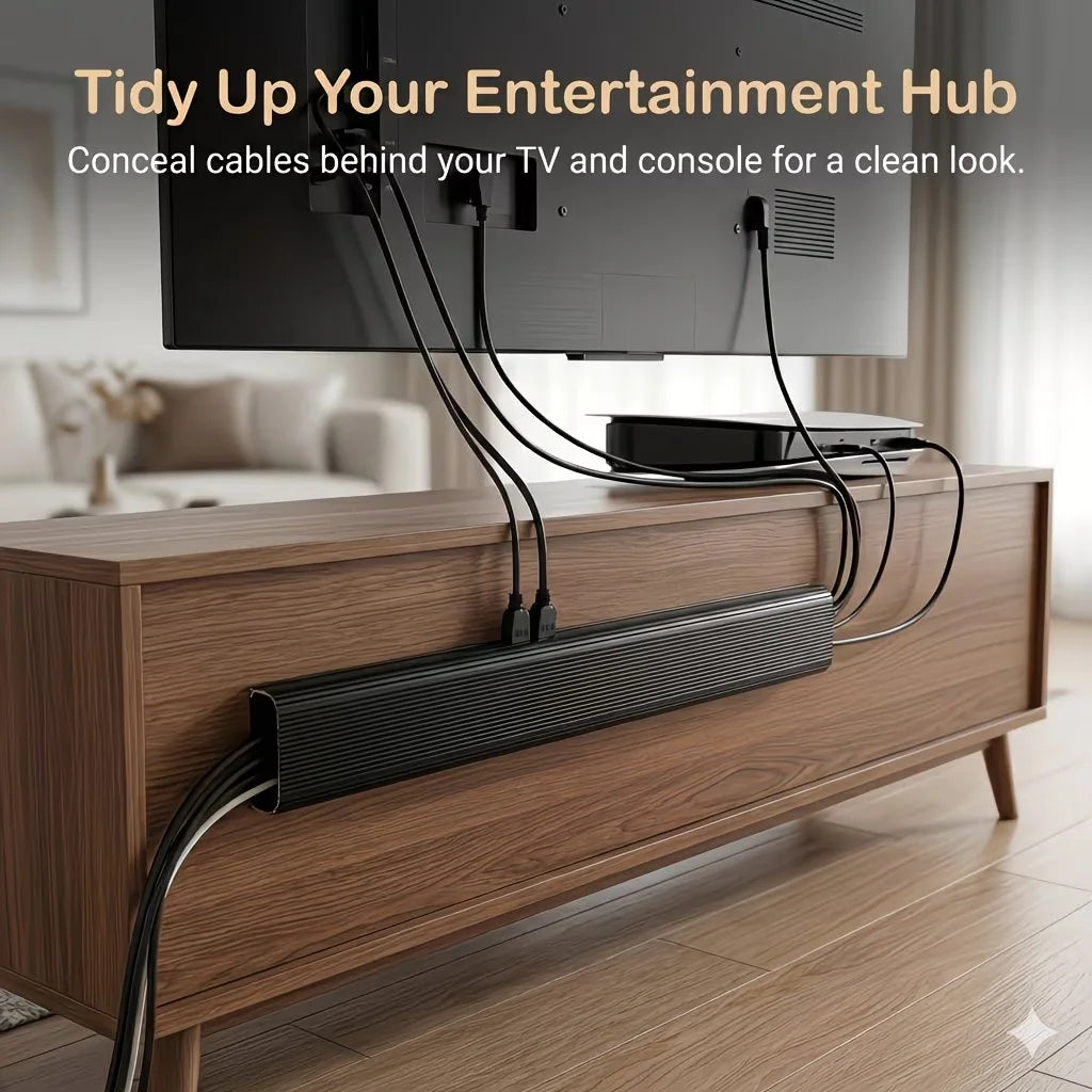 Desk Cable-Management Channel, Colour Options