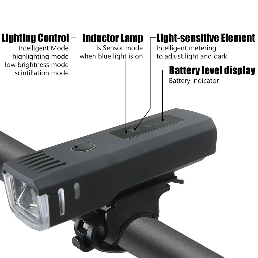 Rechargeable Bicycle Light - Front and Rear Options