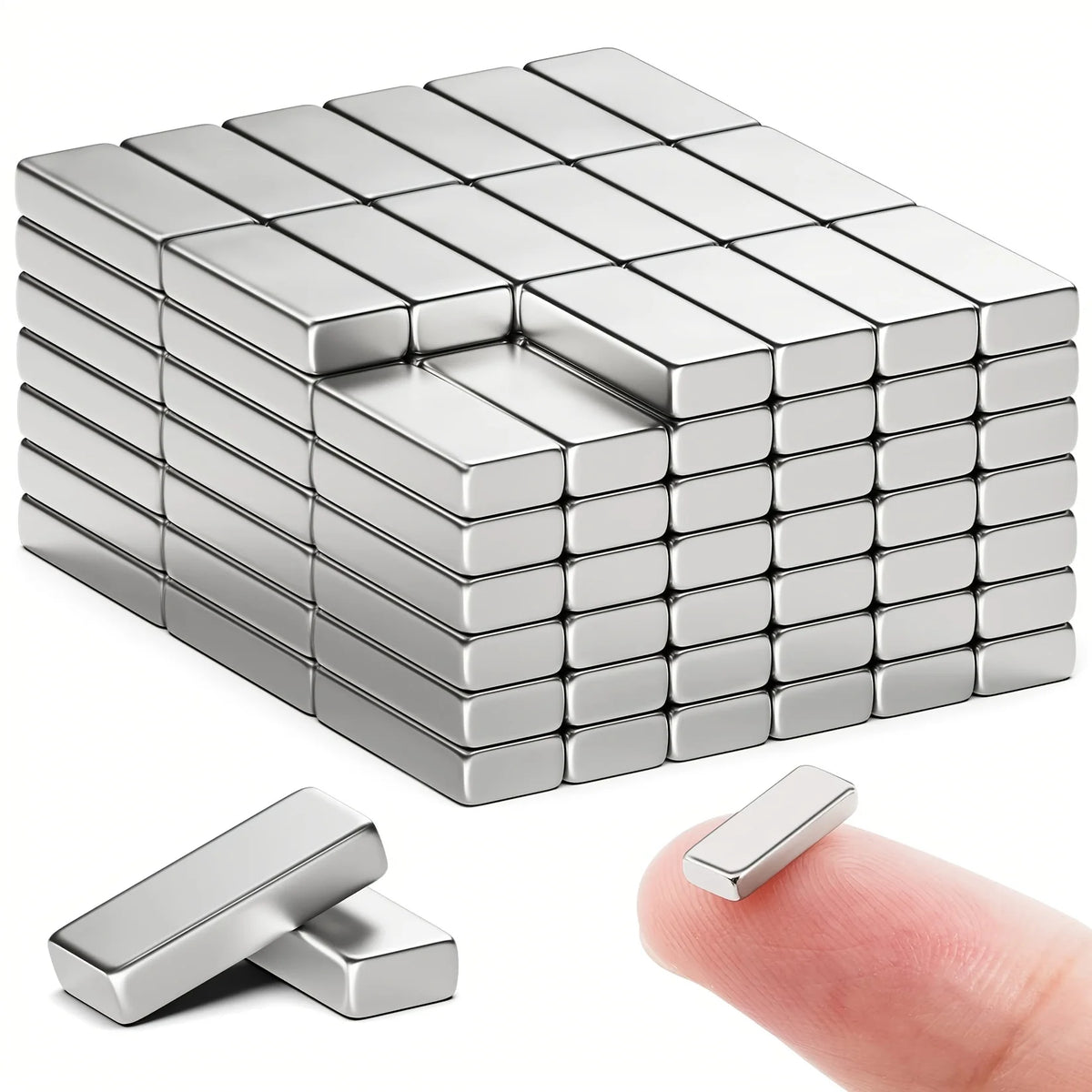 Small Bar Magnets, 20 × 5 × 2mm, 30/60 Pieces