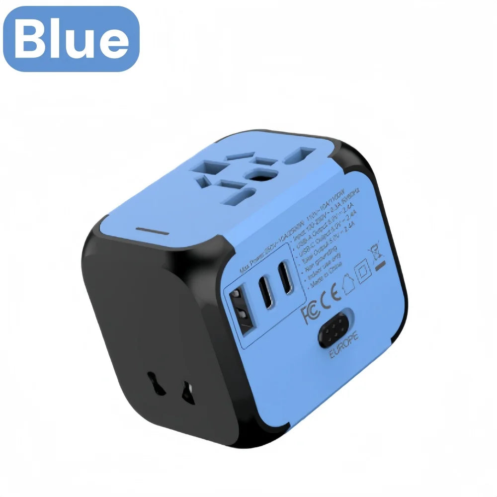 176N Travel Plug Adapter with USB-A and USB-C