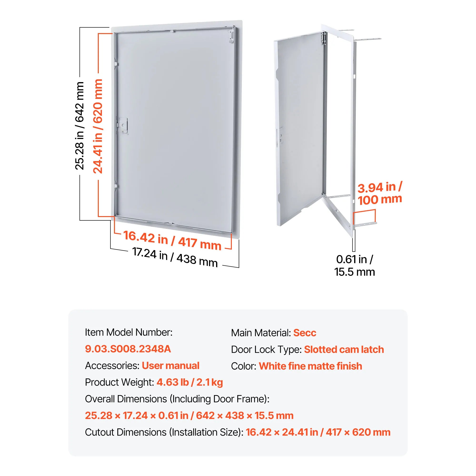 Drywall Access Panel Hinged Steel Door for Wall Ceiling Maintenance