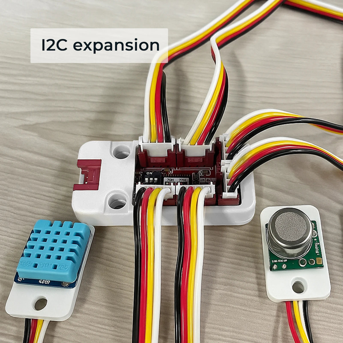 M5Stack Hivatalos PaHub v2.1 egység I2C hub 1 to 6 bővítés DIP kapcsoló multiplexerek IoT fejlesztő készlet (PCA9548AP)