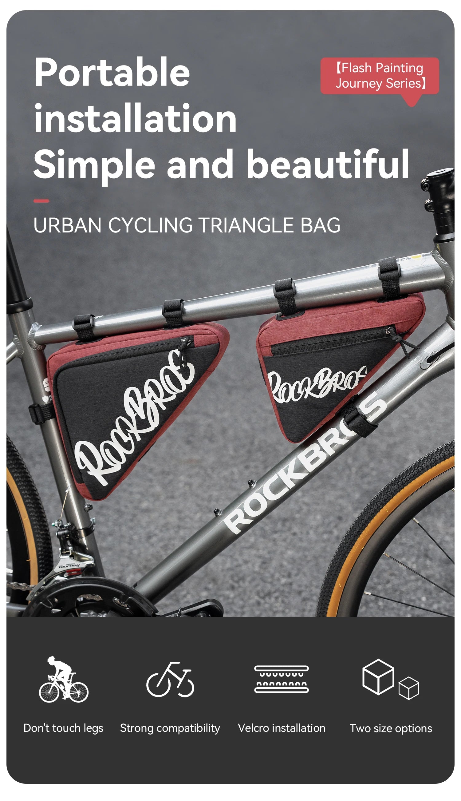 Waterproof Bicycle Top Tube Bag for Cycling Essentials