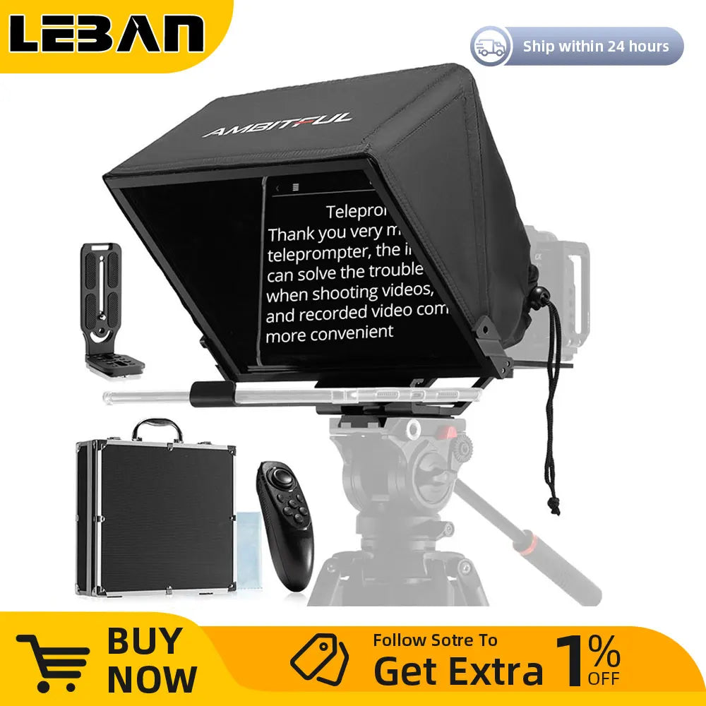 T14 Foldable Camera Teleprompter