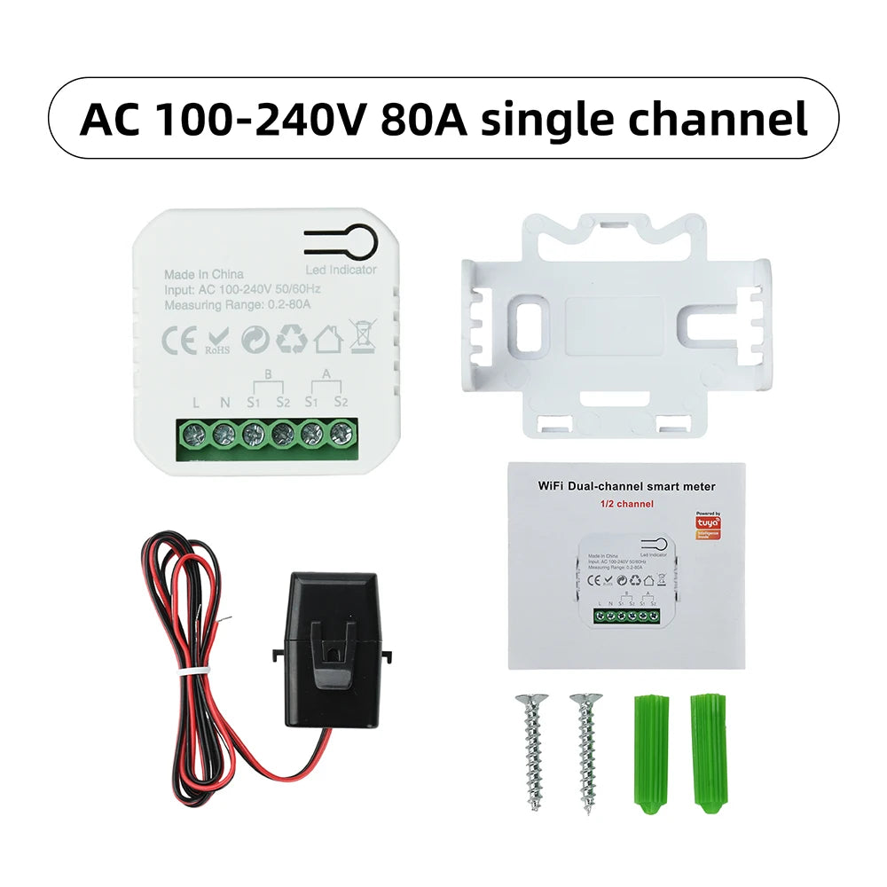 Tuya WiFi Energy Monitor - One or Two Channels