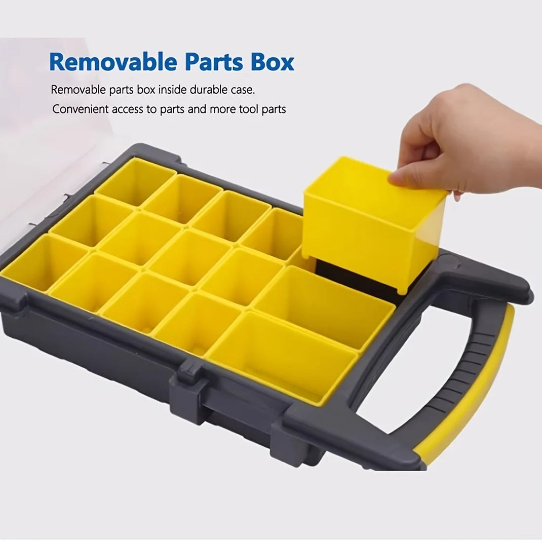 Small Parts Organiser Case with Removable Bins, Two Sizes