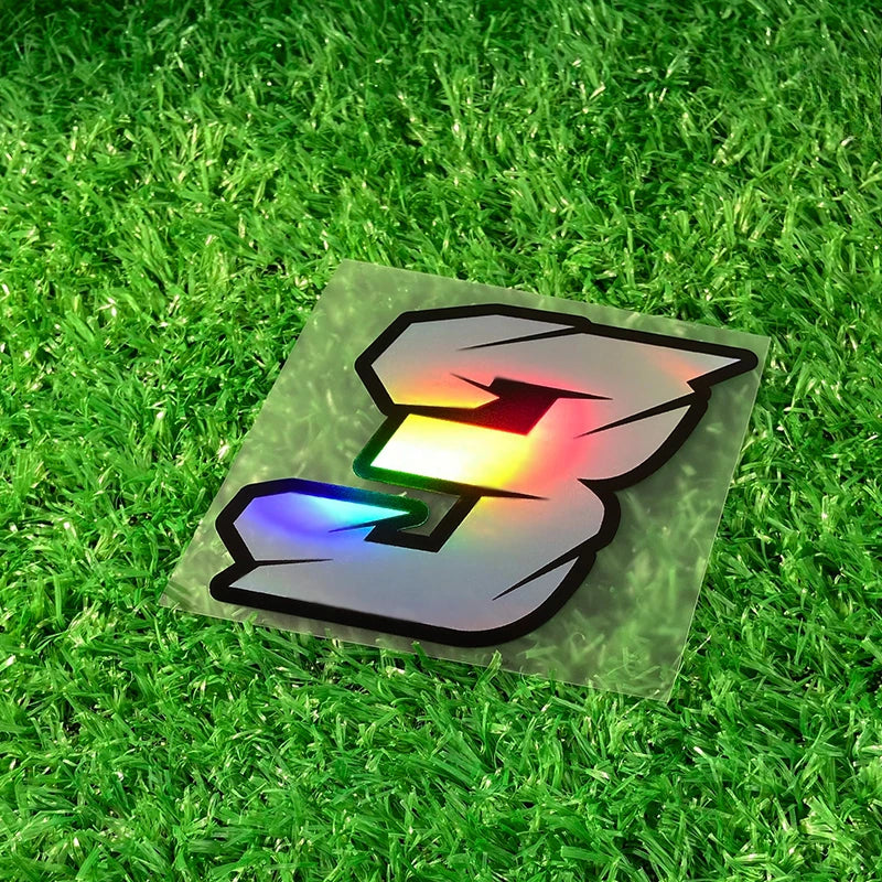 1PC Laser Number Motorcycle Stickers Waterproof Motorbike Fuel Tank Electric Scooter Bicycle Decoration Durable Vinyl Decals