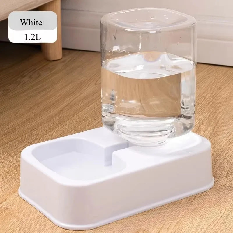 Automatic Portion-Controlled Pet Feeder with Water Dispenser for Cats and Dogs, Battery-Free Operation