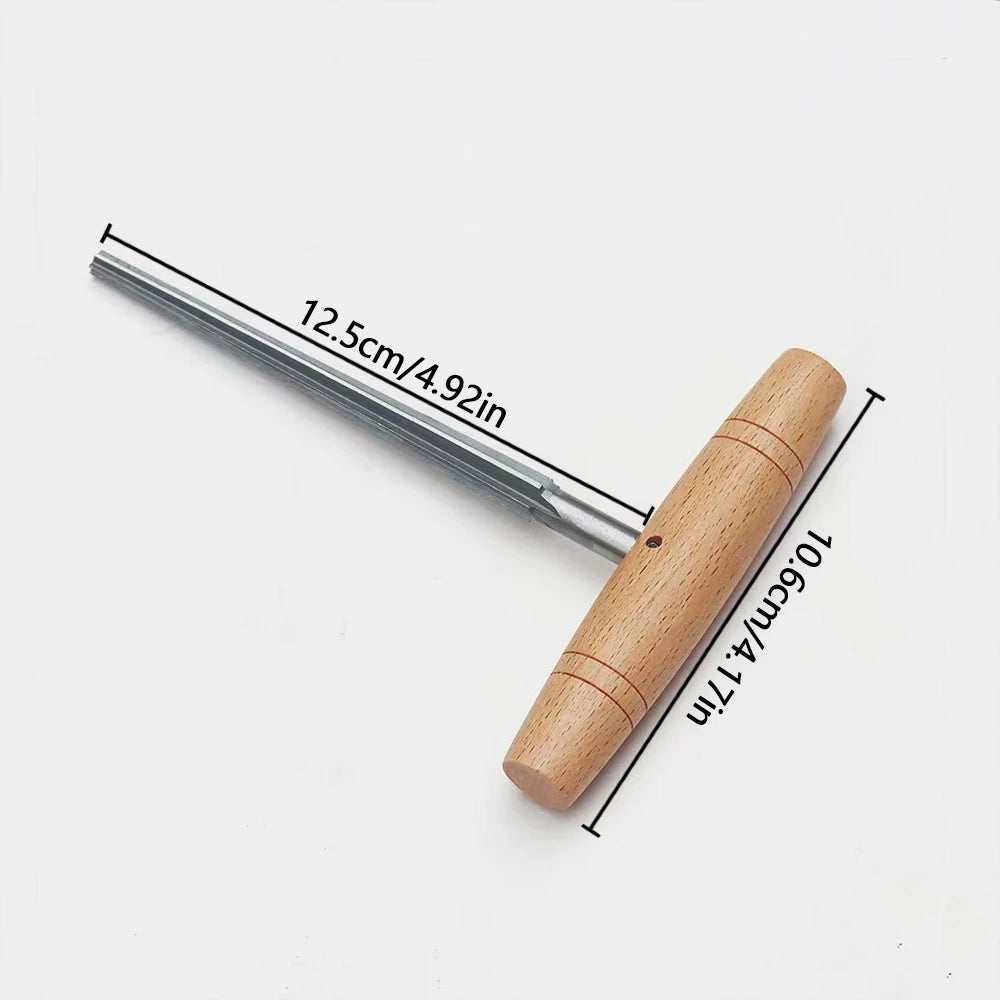 Violin Peg Hole Reamer with Wooden Handle