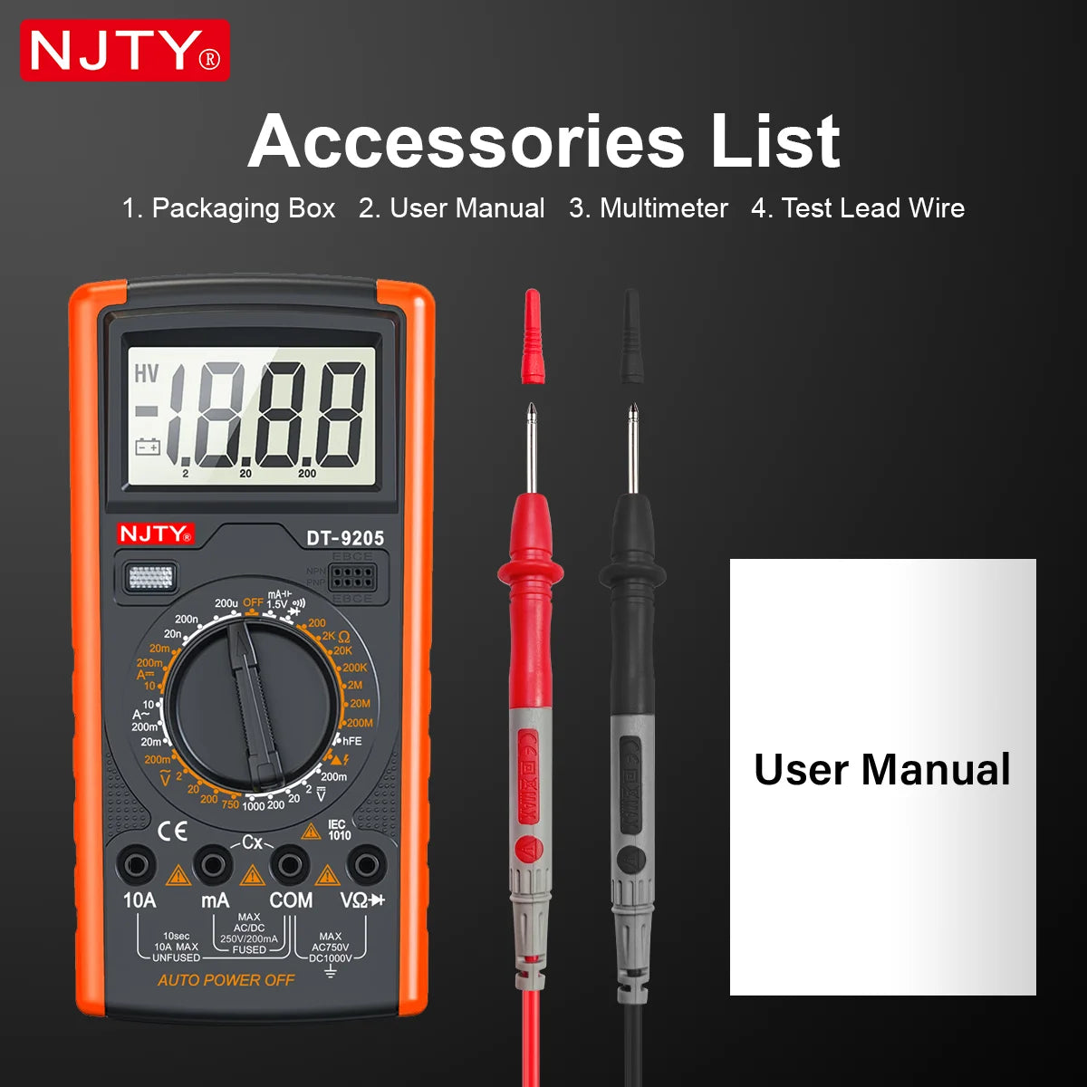 Manual-Range Digital Multimeter