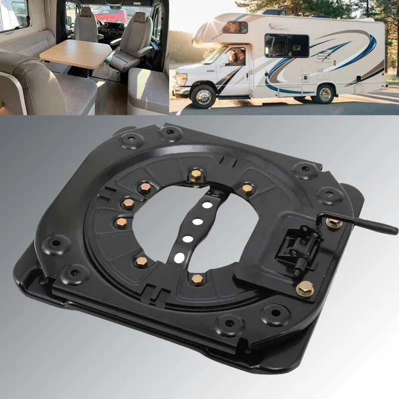 Seat Swivel Base 360 Degree Rotating Motorhome Seat Swivel Turntable 130 KG Load for Campervan Chassis Modification