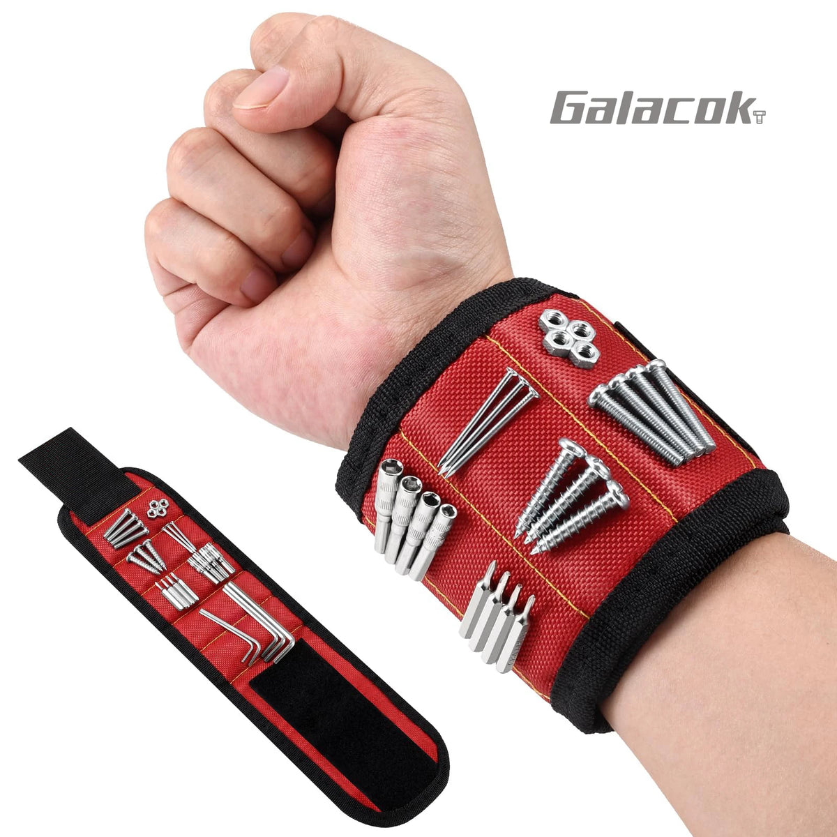 Adjustable Magnetic Screw-Holding Wristband