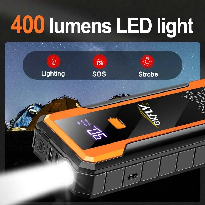 GKFLY 4000A Car Jump Starter Portable Power Bank