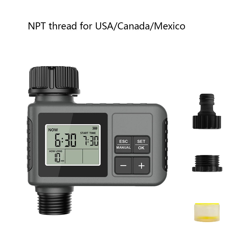 SGW05 Single-Outlet Garden Water Timer with LCD
