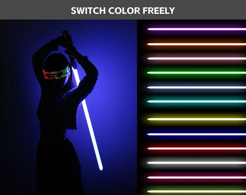 Sable de luz RGB con píxeles inspirado en Anakin, con movimiento suave y placa Proffie