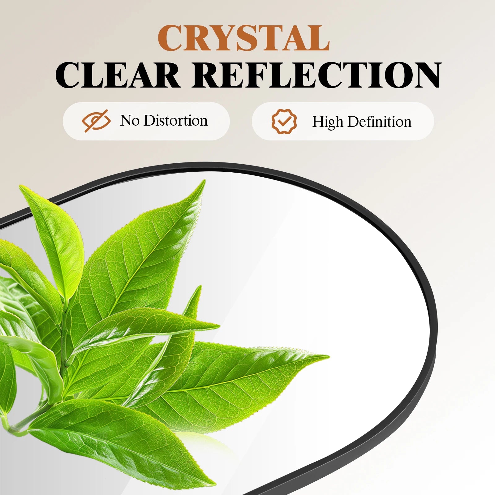 47x14 Full Length Wall Mirror with Aluminum Frame, Hang or Lean