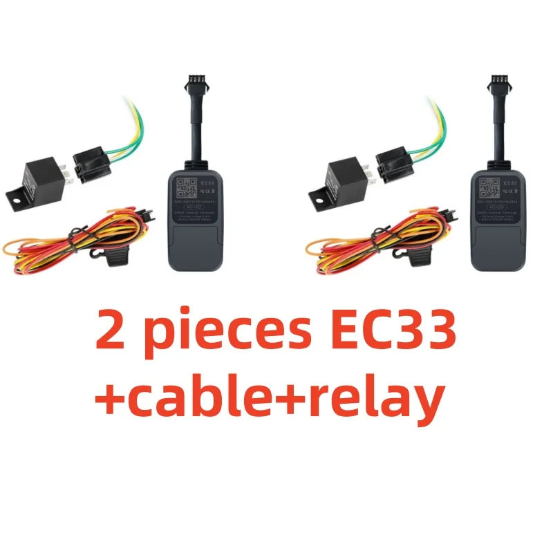 2pcs EC33 4G+2G GPS tracker with 300mAh battery TrackerKing The smallest tracker Relay GPS Rastreador GPS J16 Acc Alarm