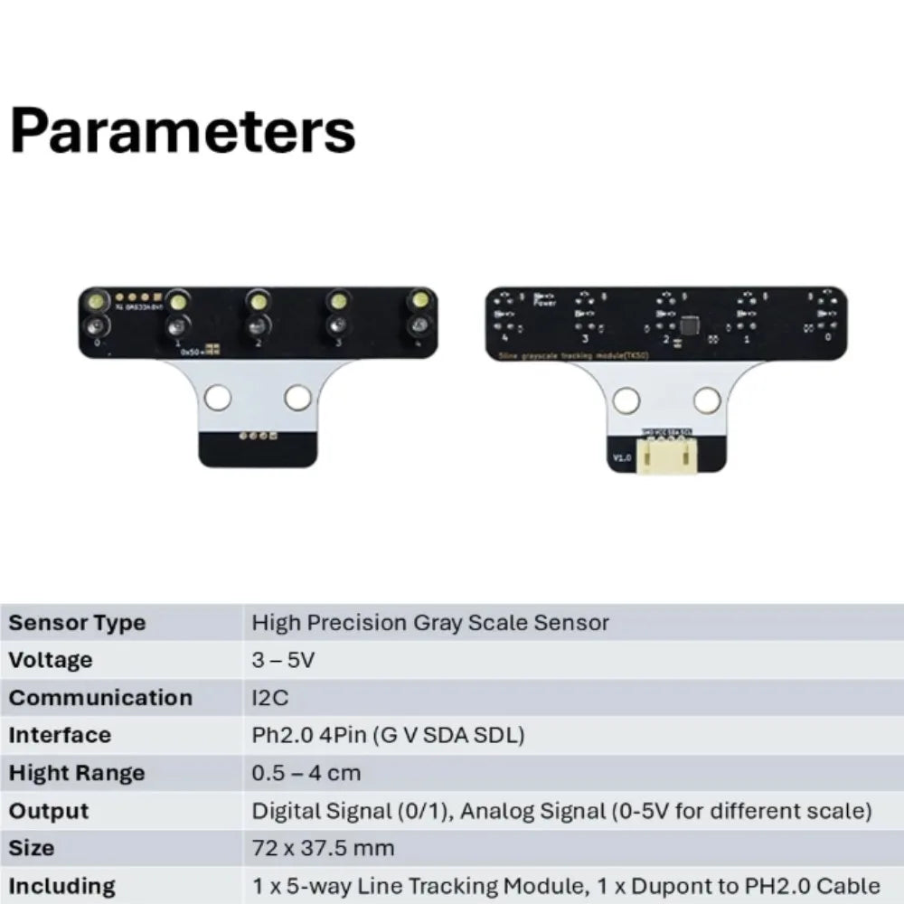 Five-Channel Line-Tracking Sensor Module