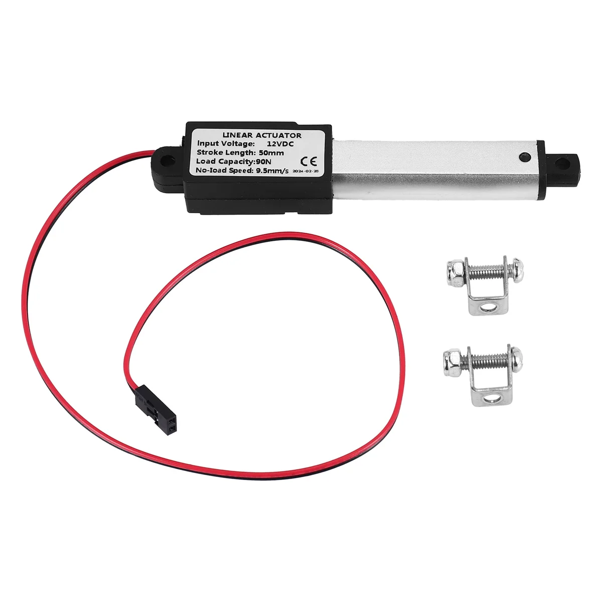 12V Mini Linear Actuator - 50mm Stroke, 90N