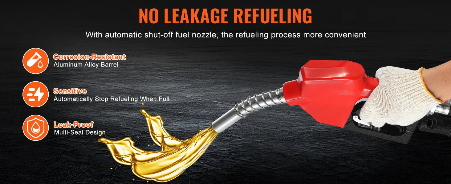 12V DC Fuel Transfer Pump 5–15 GPM Portable Diesel Gas Pump
