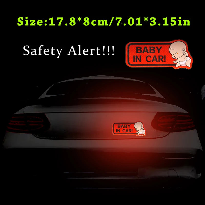 Αυτοκόλλητο με αντανακλαστικό για Baby in Car – Επιλογές χρωμάτων