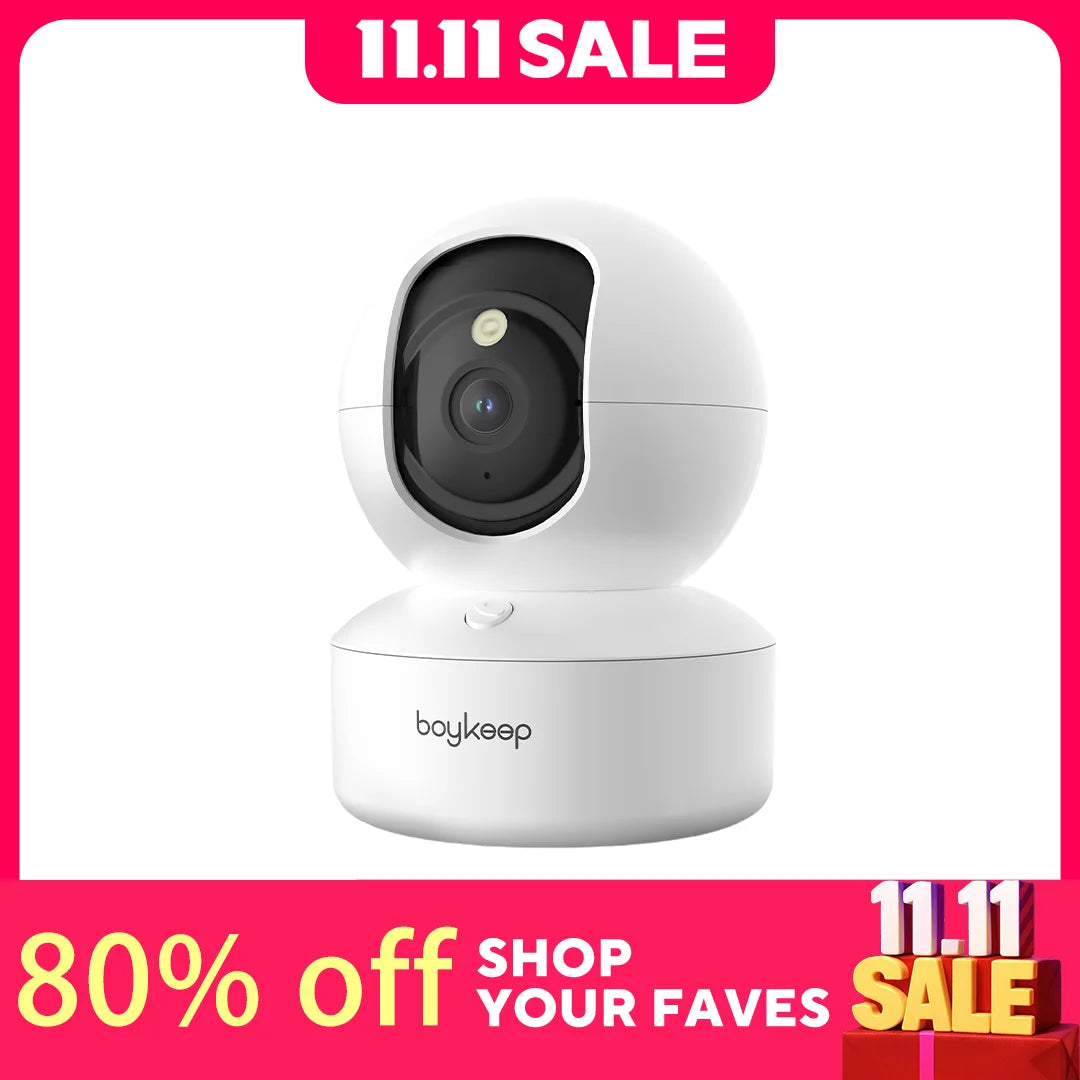 BoyKeep 3MP 360° Pan Pet Security Camera