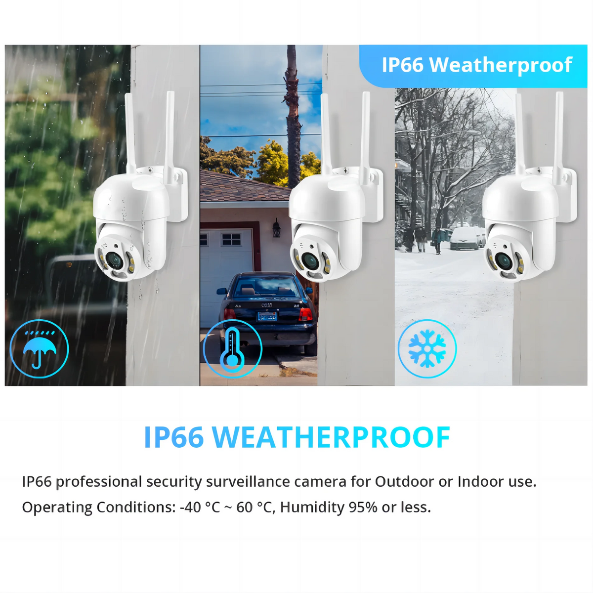 4MP PTZ WiFi Network Security Camera