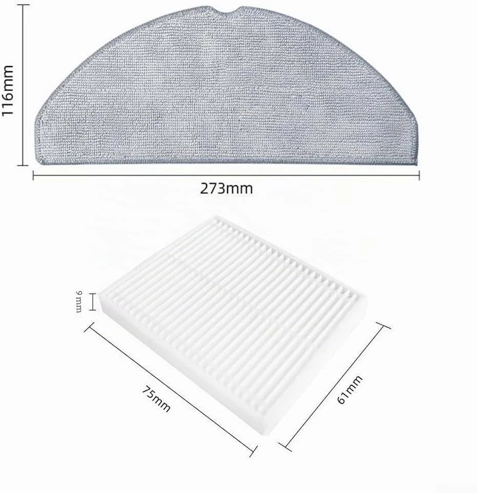 Replacement Accessory Kits for Selected Roborock Q7/Q8