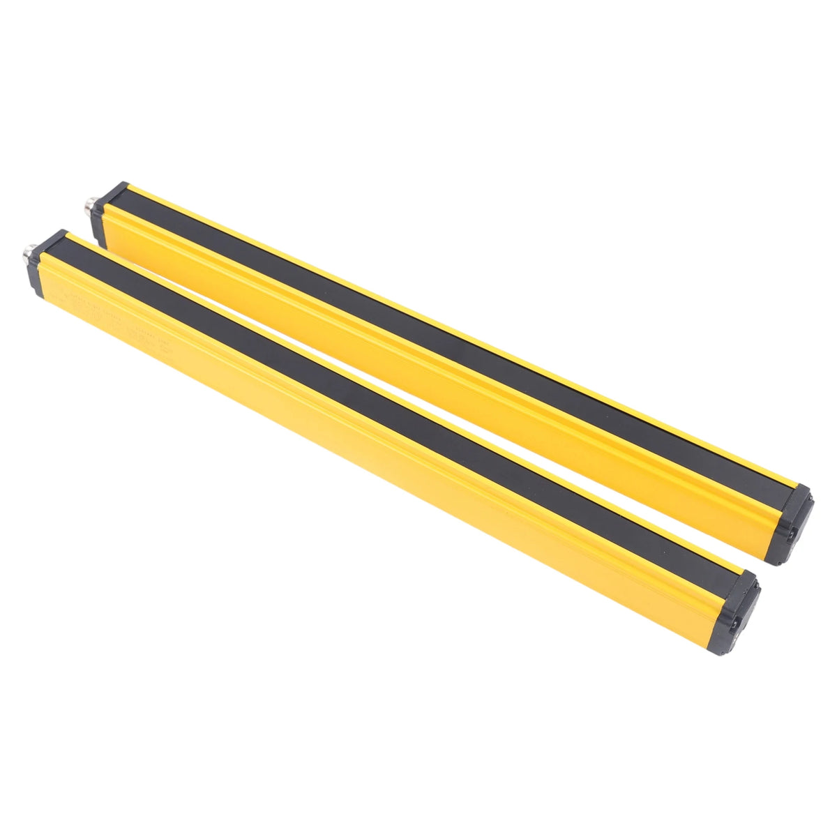 2 db 10 Beam 40MM fényfüggöny szenzor, IP65 biztonsági eszköz 360 mm védelmi magasság és 3 m detekciós távolság, NPN kimenet ipari automatizáláshoz, robotok, gépek (sárga)