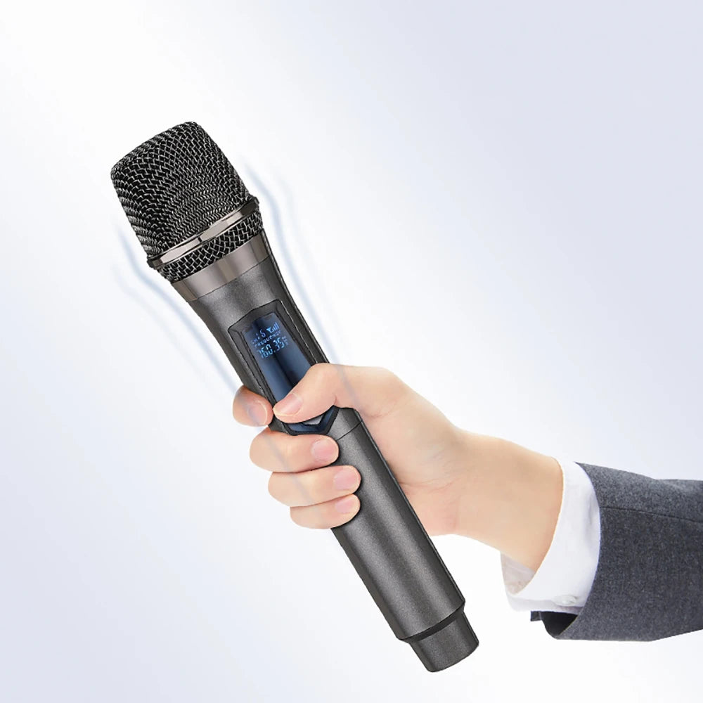 Oplaadbare UHF handheld microfoonsysteem