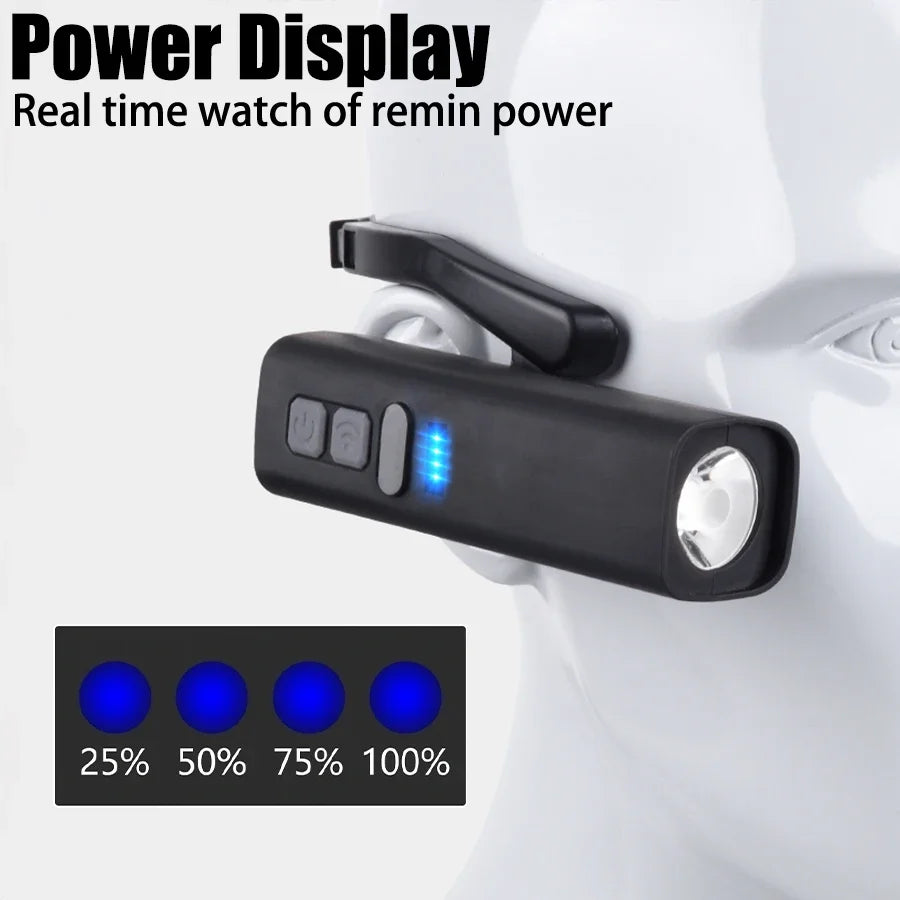 Oplaadbare LED-hoofdlamp en batterij-accessoire-opties