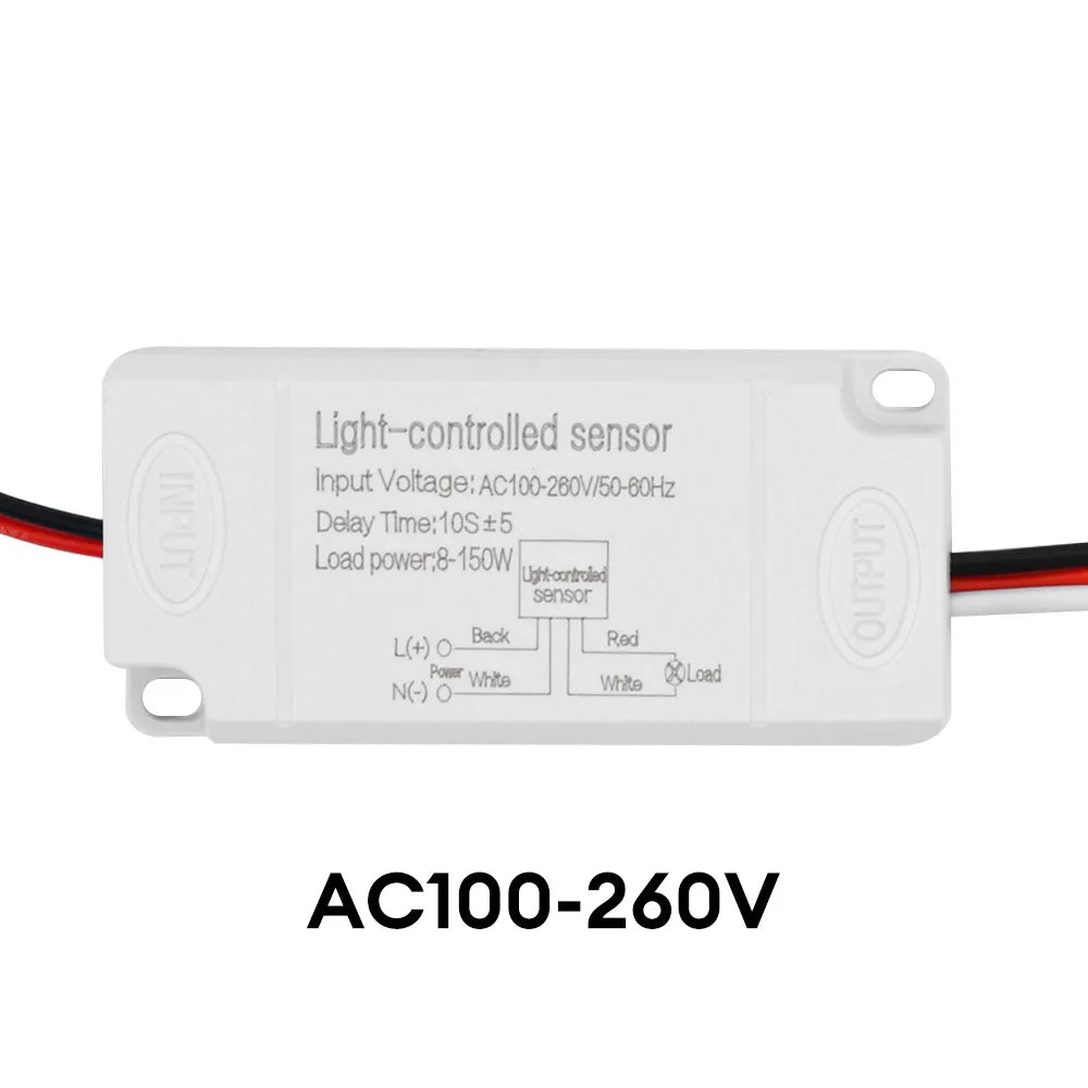 AC110V~220V fotóelektromos érzékelő utca/LED automata kapcsoló, nagy érzékenységű vízálló érzékelő modul, fotocella kapcsoló