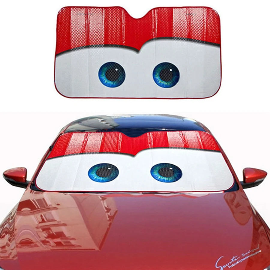 Cartoon-Eye Windscreen Sunshade – Color Options