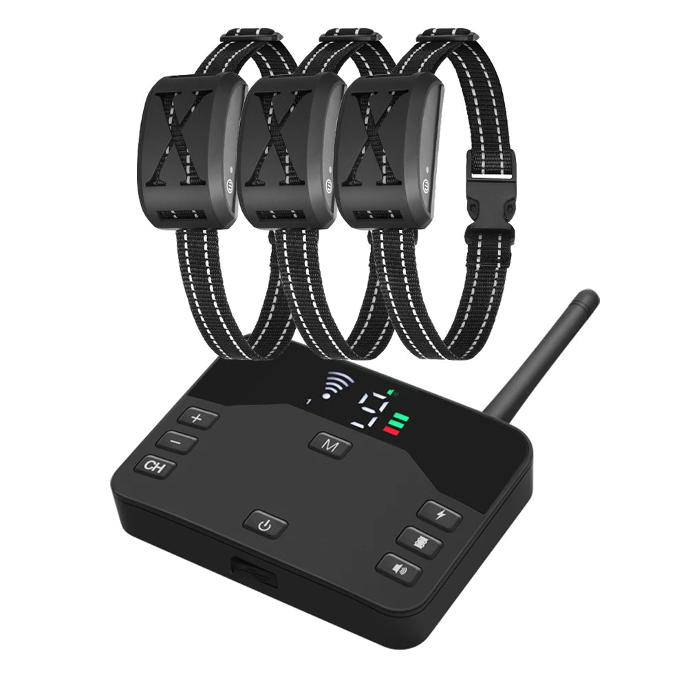 2-in-1 Wireless Dog Fence & Training Collar with Remote Control