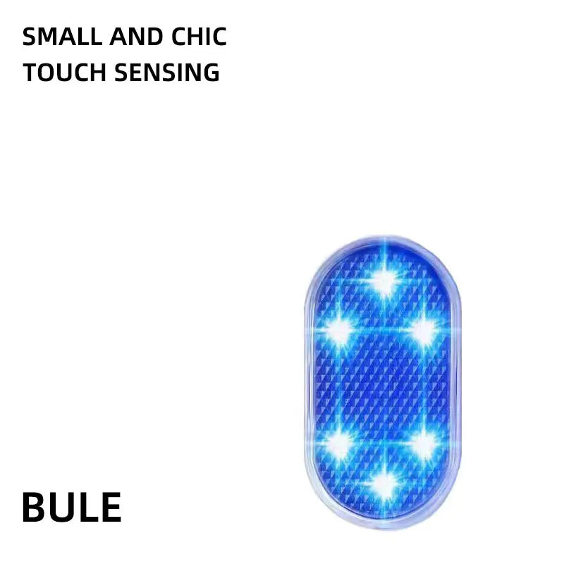 LED Touch Light Mini Wireless Car Interior Lighting Auto Roof Ceiling Reading Lamp for Trunk Storage Box USB Charging