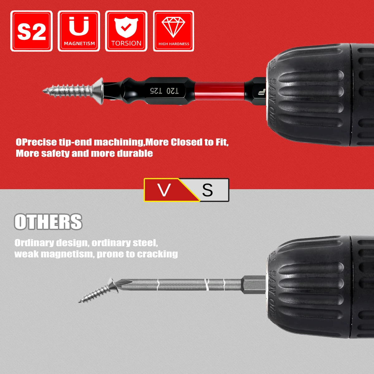 65 mm Doppelseitige Torx-Bits