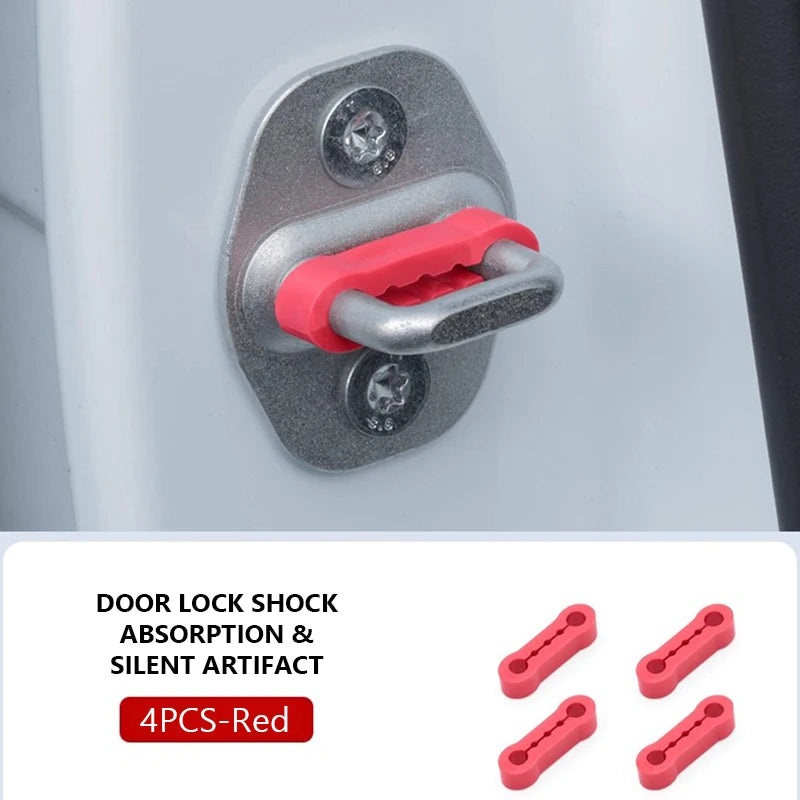 SEAMETAL Upgraded Shock Absorber for Side Door Soft Silicone Pad Car Door Buckle Cushion Soundproof Anti-Vibration Buffer Pad