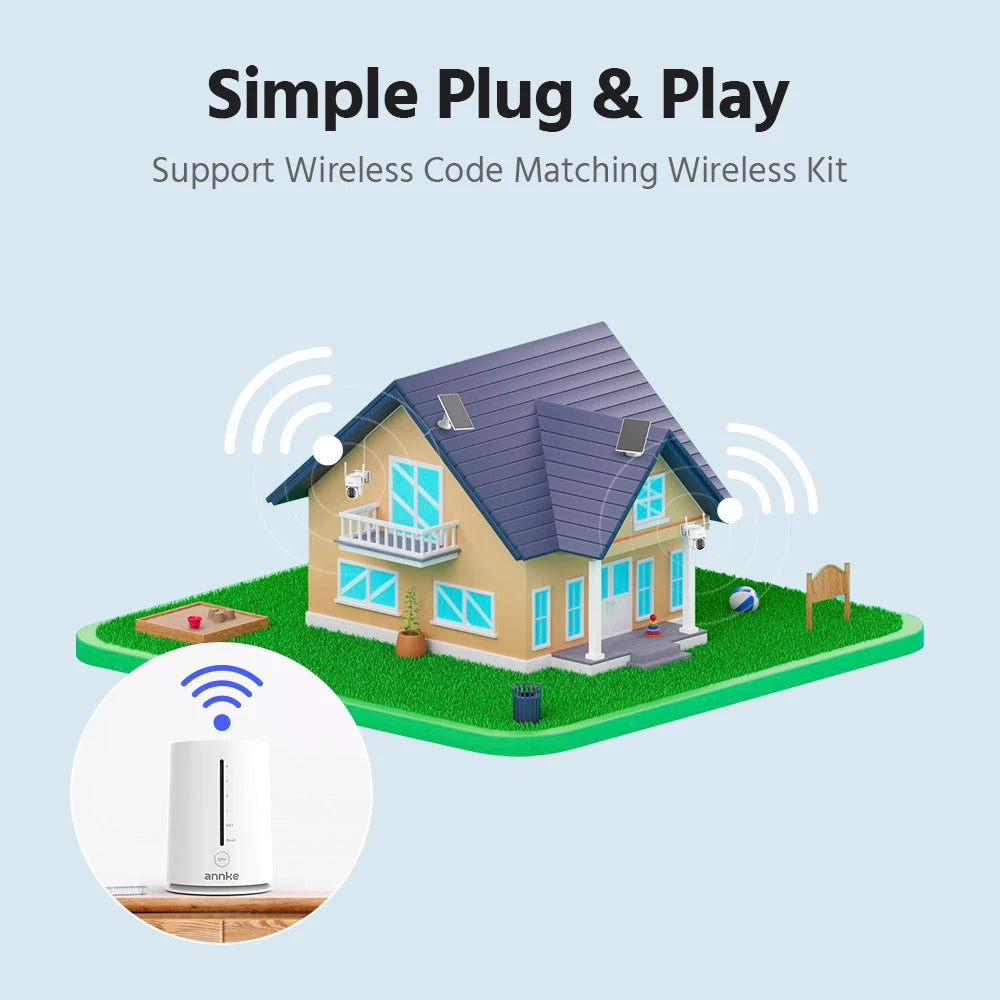 4MP Solar Wireless Outdoor Security Camera System