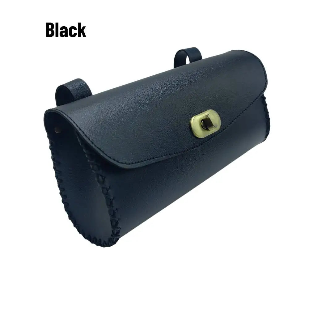 Retro-Style PU Bicycle Storage Pouch