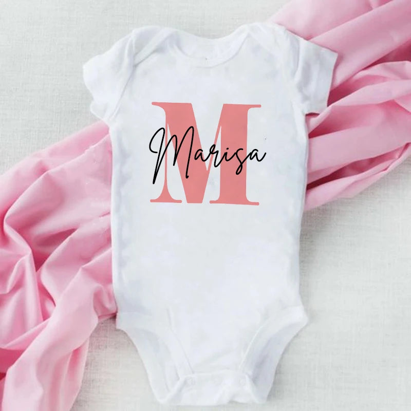 Personalized Name-and-Letter Baby Bodysuit