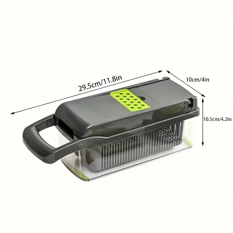 Vegetable Slicer & Dicer Set with Interchangeable Blades