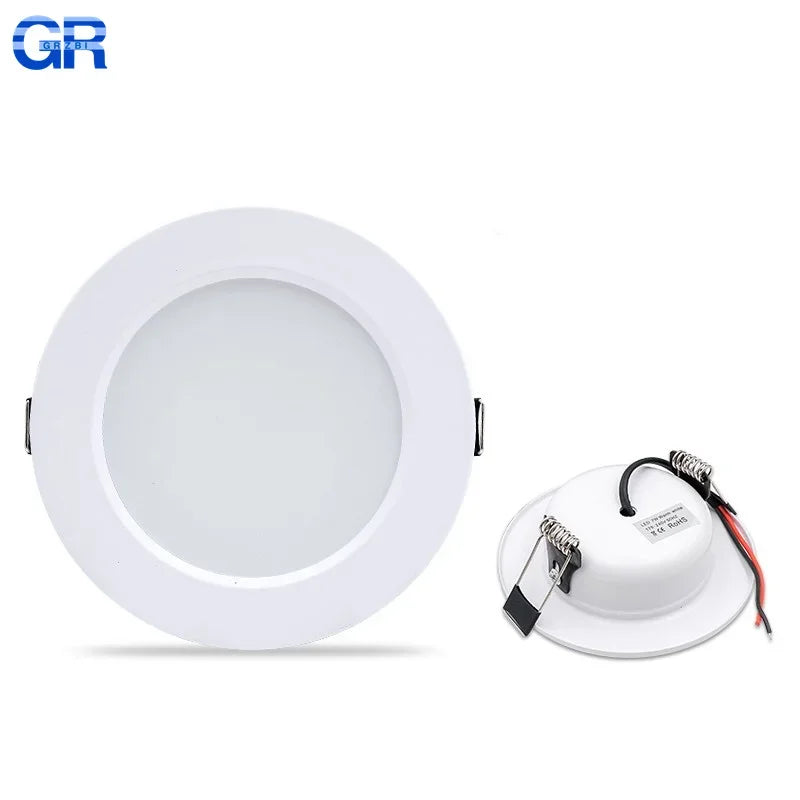 Round Recessed LED Downlight, Voltage Options