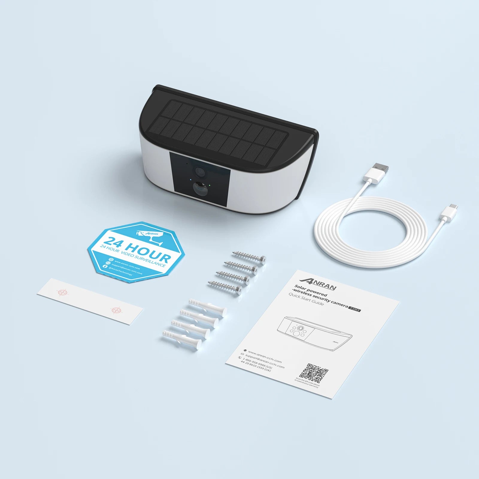 ANRAN 1296P Floodlight WiFi Solar Camera