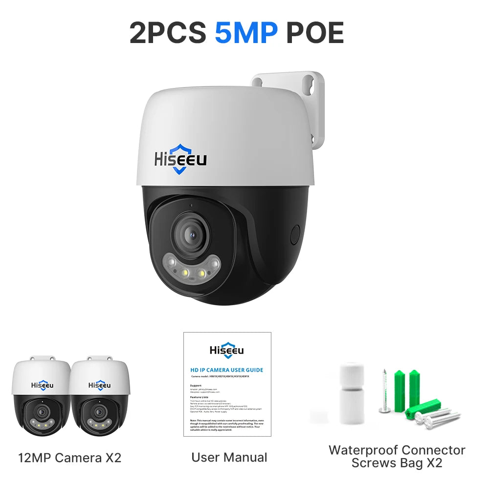 4K PTZ PoE IP Security Camera